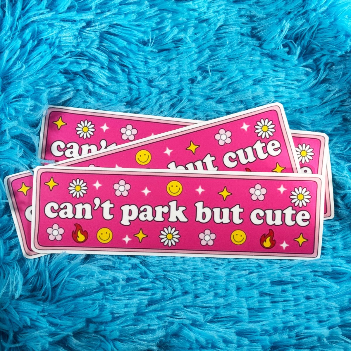 Can't Park But Cute • Bumper Sticker brat slaps