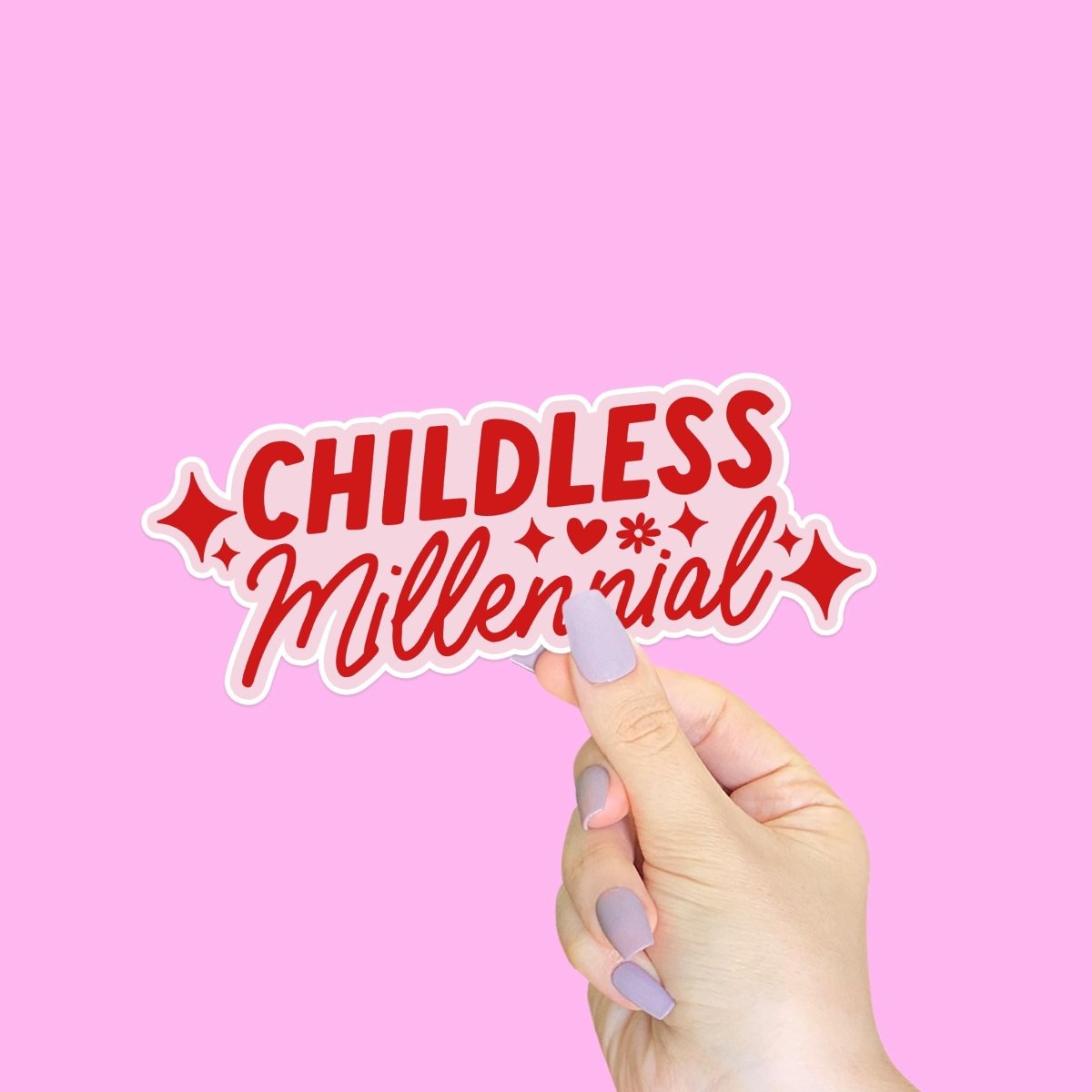 Childless Millennial • Die Cut Vinyl Sticker brat slaps