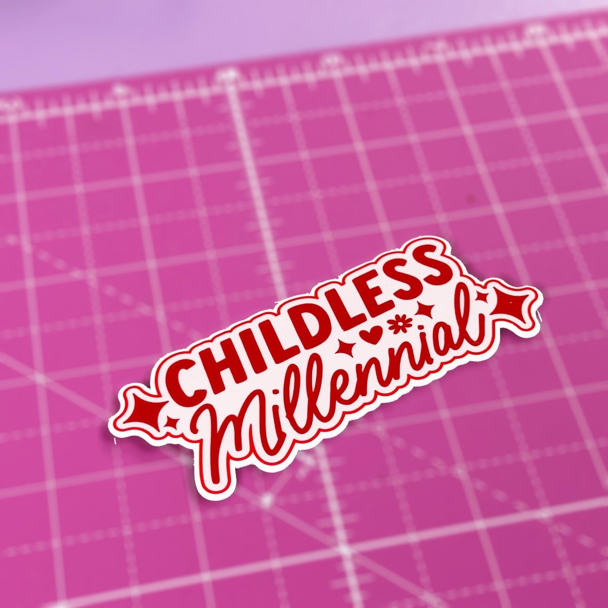 Childless Millennial • Die Cut Vinyl Sticker brat slaps