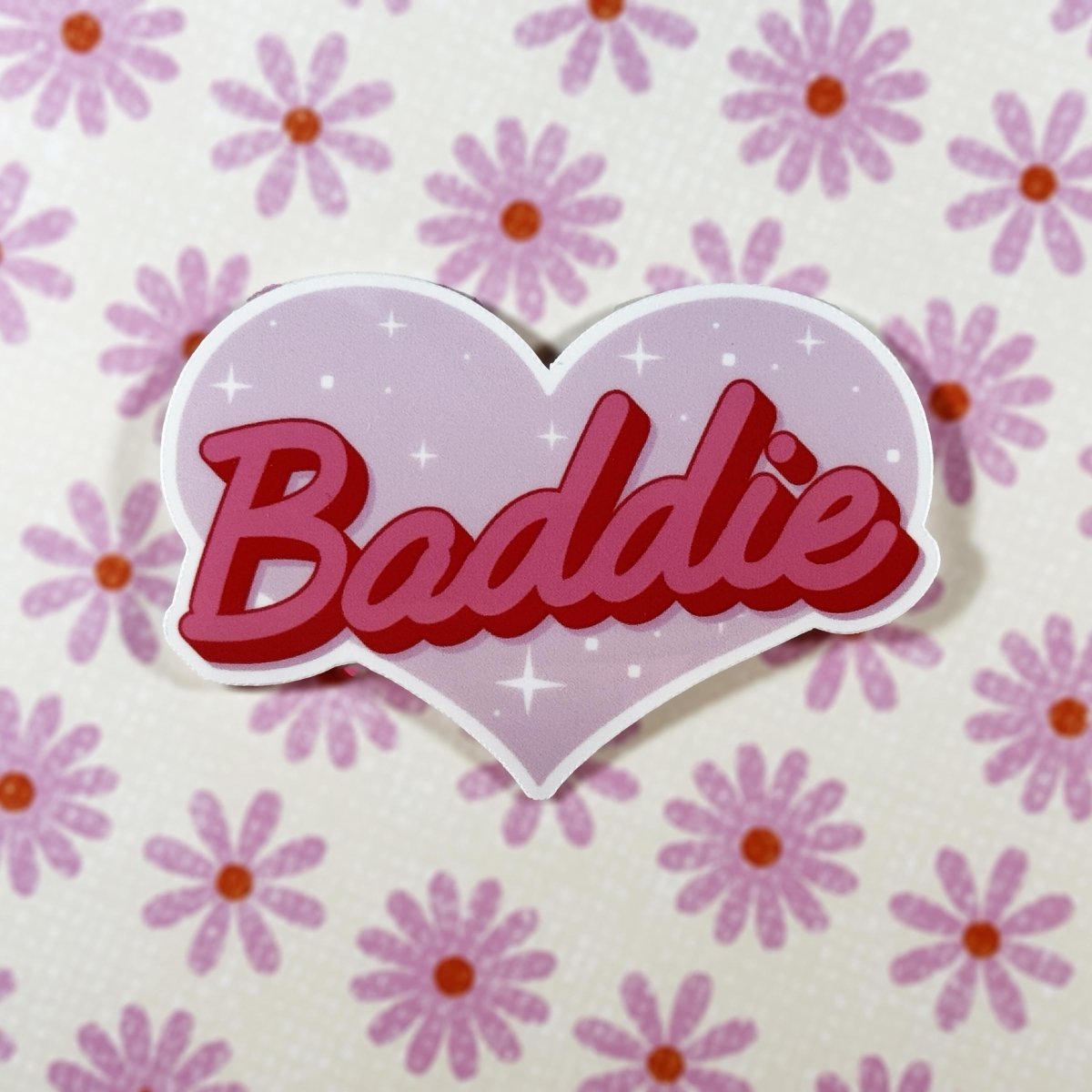 Heart - Shaped Baddie • Die - Cut Vinyl Sticker brat slaps