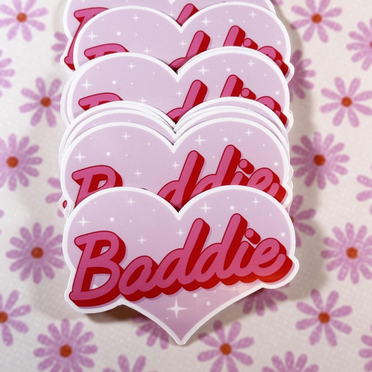 Heart - Shaped Baddie • Die - Cut Vinyl Sticker brat slaps