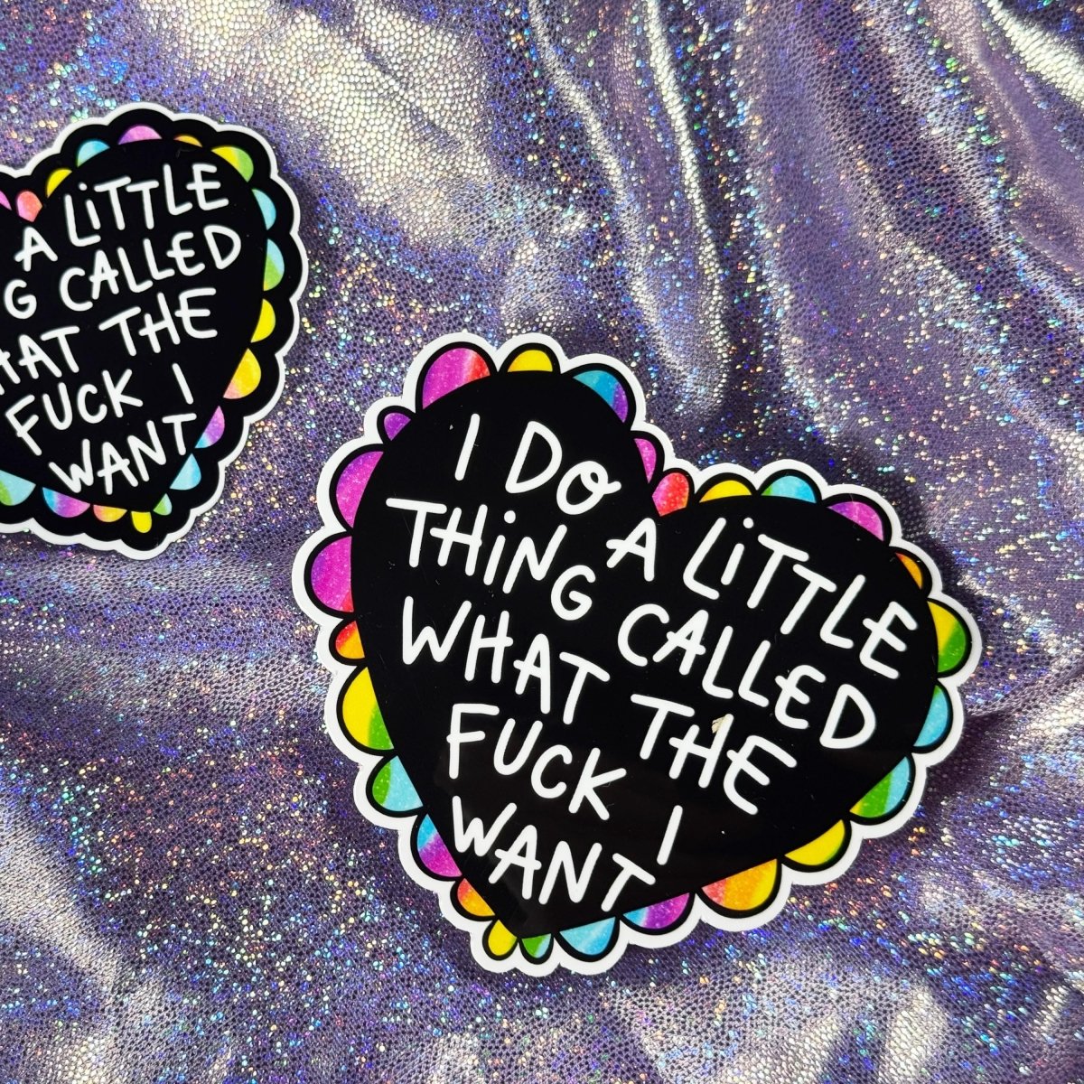 I Do A Little Thing Called What The F*ck I Want Sticker | Sassy Vinyl Decal, Waterproof Funny Bratty Humor for Laptops & Water Bottles brat slaps