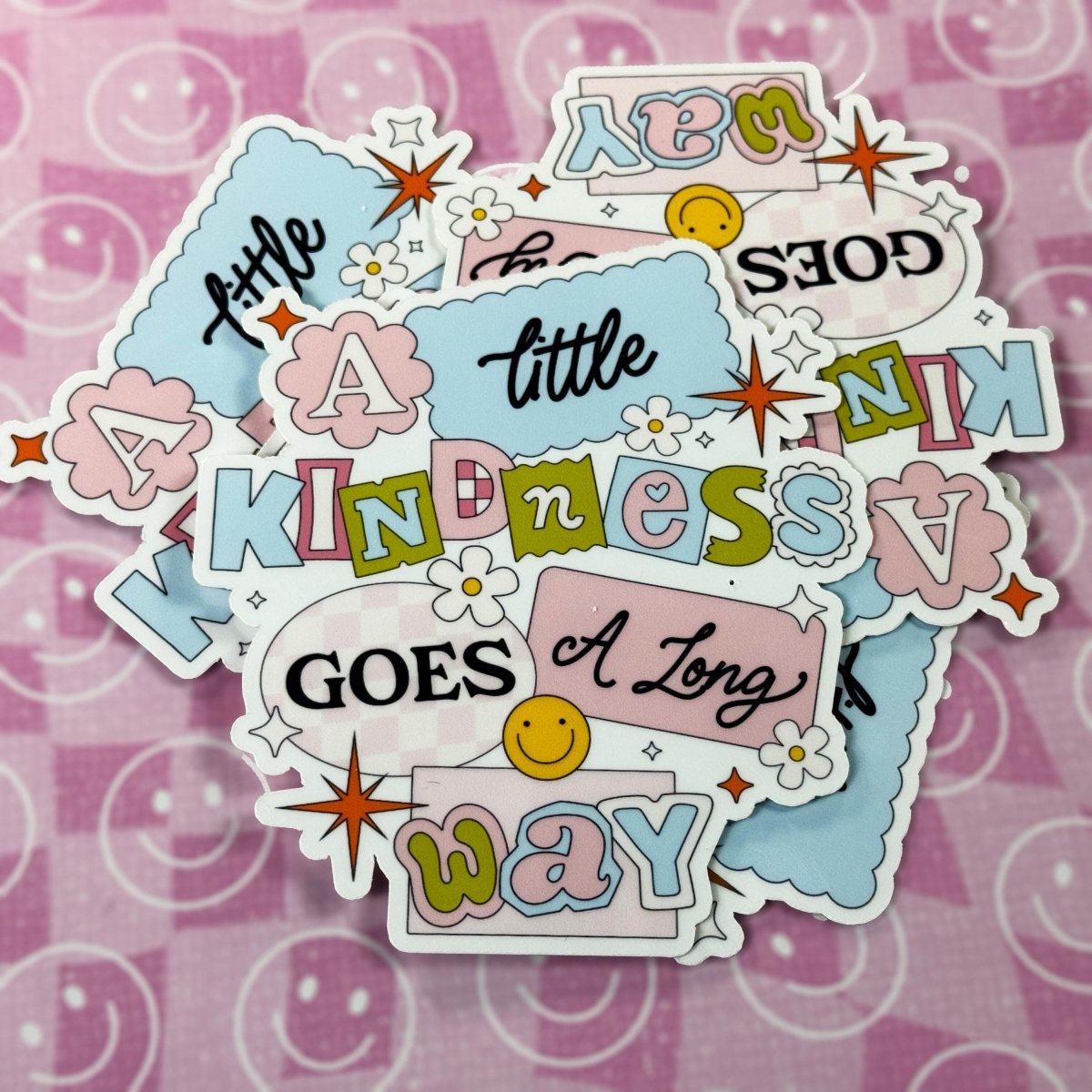 Little Kindness Sticker | Kind Positivity Vinyl Decal | Be Nice & Spread Positive Vibes | Inspirational Decor brat slaps