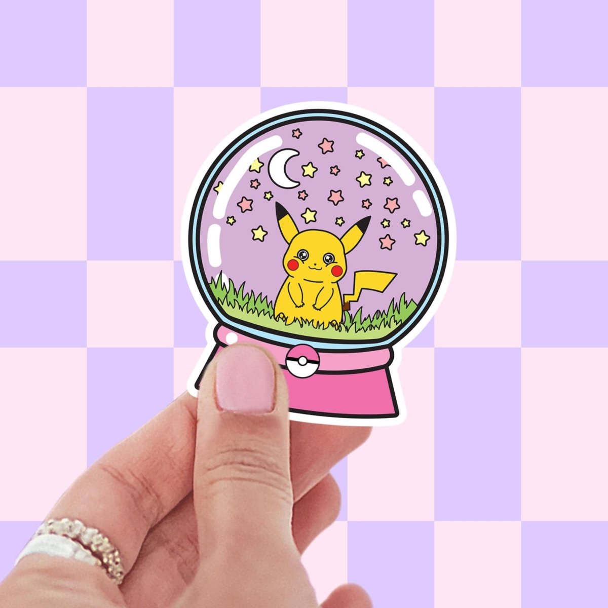 Snow Globe Pikachu • Premium Die - Cut Vinyl Sticker brat slaps